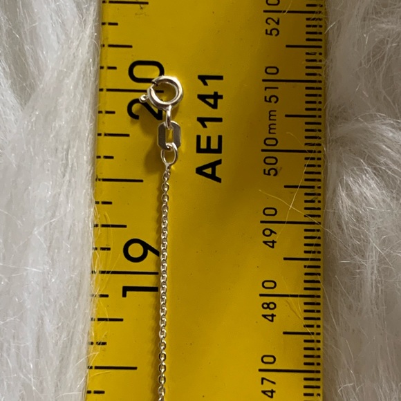 .925 Solid Sterling Silver LOVE Heart Necklace Heart Chain Italian Chain .925 - Picture 6 of 10